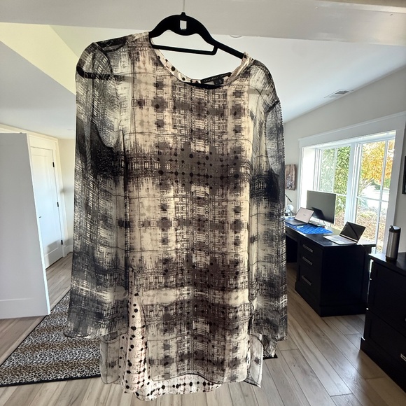 Theyskens’ Theory Silk Tunic/Mini Dress Size Medium - Picture 2 of 3